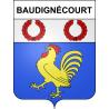 Baudignécourt 55 ville sticker blason écusson autocollant adhésif
