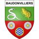Baudonvilliers Sticker wappen, gelsenkirchen, augsburg, klebender aufkleber
