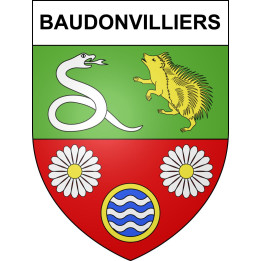 Baudonvilliers 55 ville sticker blason écusson autocollant adhésif