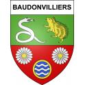 Baudonvilliers Sticker wappen, gelsenkirchen, augsburg, klebender aufkleber