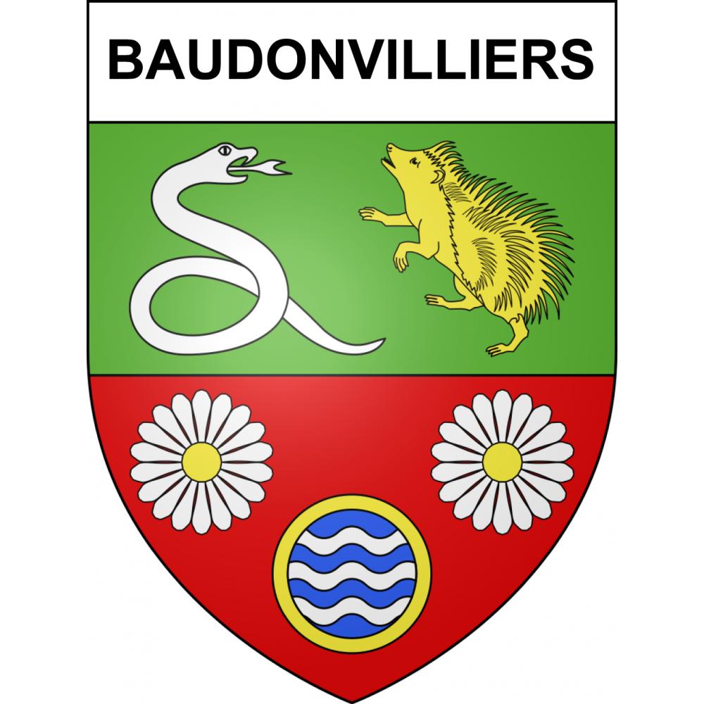 Stickers coat of arms Baudonvilliers adhesive sticker