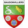 Baudonvilliers Sticker wappen, gelsenkirchen, augsburg, klebender aufkleber