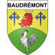 Baudrémont Sticker wappen, gelsenkirchen, augsburg, klebender aufkleber