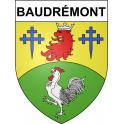 Stickers coat of arms Baudrémont adhesive sticker
