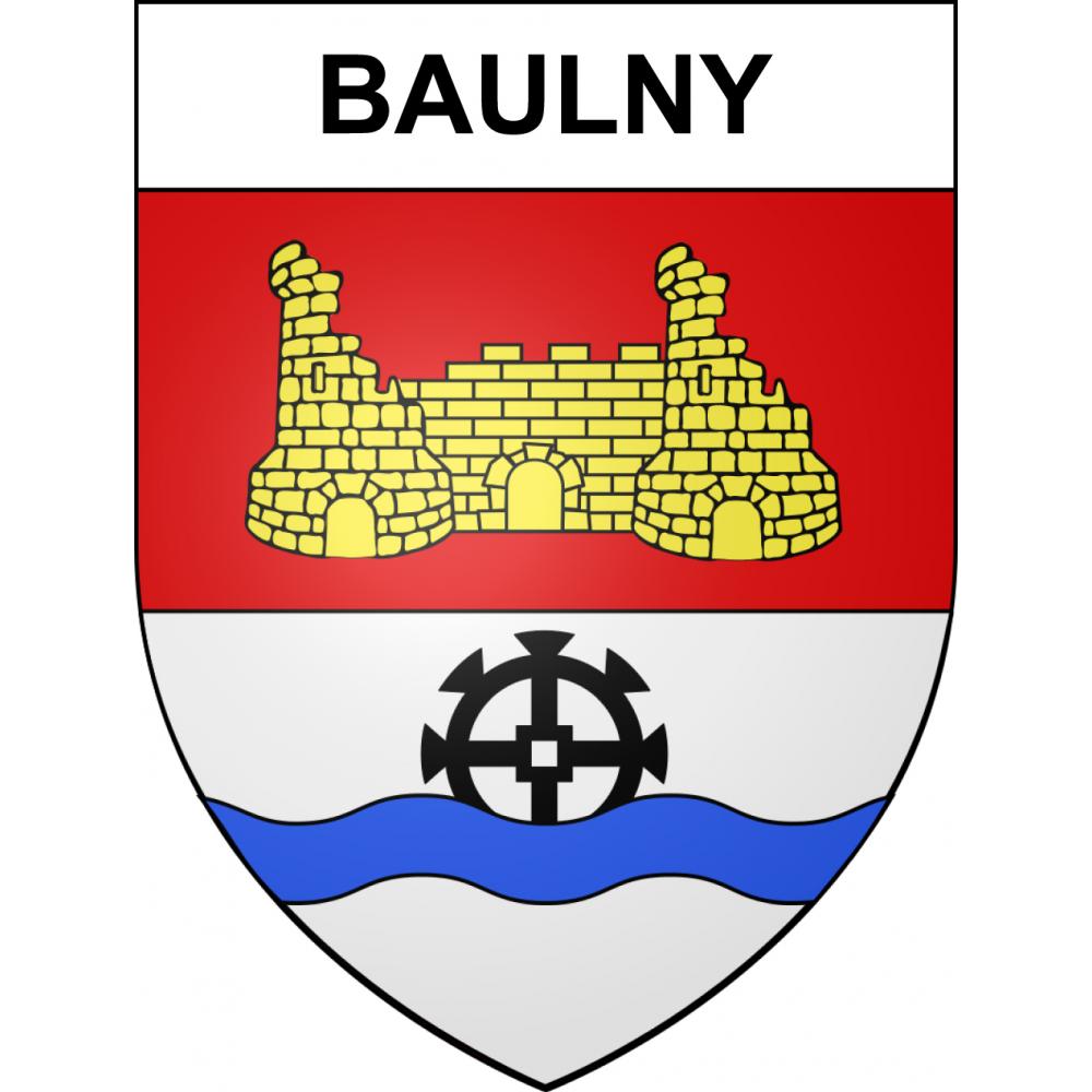 Baulny 55 ville sticker blason écusson autocollant adhésif