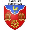 Bazeilles-sur-Othain 55 ville sticker blason écusson autocollant adhésif