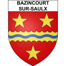 Stickers coat of arms Bazincourt-sur-Saulx adhesive sticker