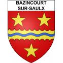 Bazincourt-sur-Saulx 55 ville sticker blason écusson autocollant adhésif