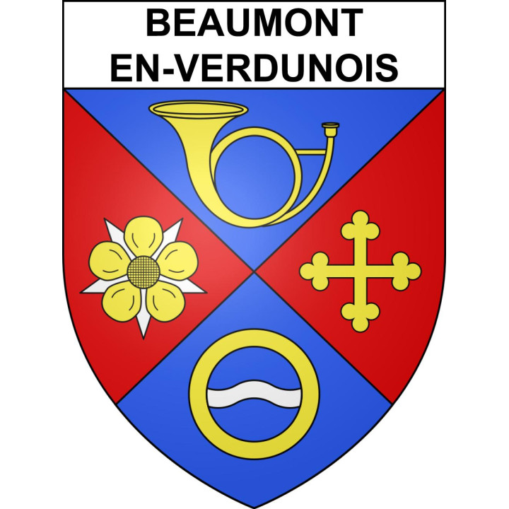 Beaumont-en-Verdunois Sticker wappen, gelsenkirchen, augsburg, klebender aufkleber