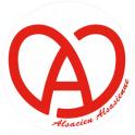 Alsace blanc et rouge autocollant adhésif sticker logo 277