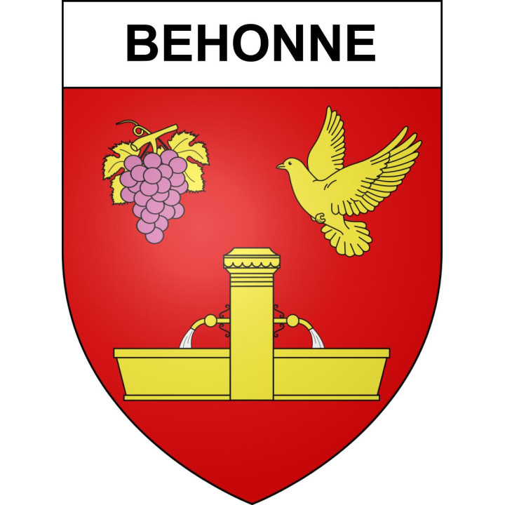 Behonne 55 ville sticker blason écusson autocollant adhésif