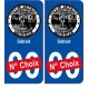 Détroit USA ville Autocollant plaque immatriculation auto sticker numéro au choix sticker city