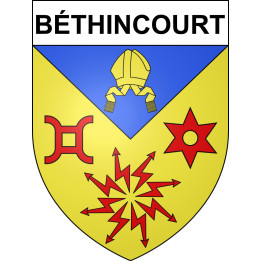 Stickers coat of arms Béthincourt adhesive sticker