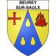Pegatinas escudo de armas de Beurey-sur-Saulx adhesivo de la etiqueta engomada