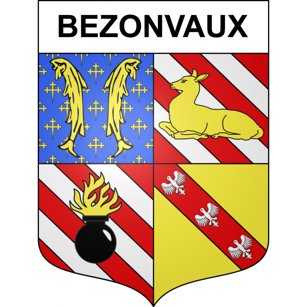 Pegatinas escudo de armas de Bezonvaux adhesivo de la etiqueta engomada