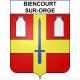 Biencourt-sur-Orge 55 ville sticker blason écusson autocollant adhésif