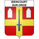 Biencourt-sur-Orge 55 ville sticker blason écusson autocollant adhésif