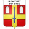 Biencourt-sur-Orge 55 ville sticker blason écusson autocollant adhésif