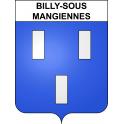 Billy-sous-Mangiennes Sticker wappen, gelsenkirchen, augsburg, klebender aufkleber