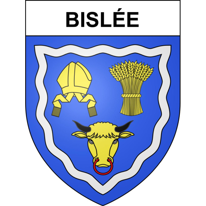 Bislée Sticker wappen, gelsenkirchen, augsburg, klebender aufkleber