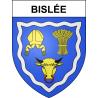 Pegatinas escudo de armas de Bislée adhesivo de la etiqueta engomada