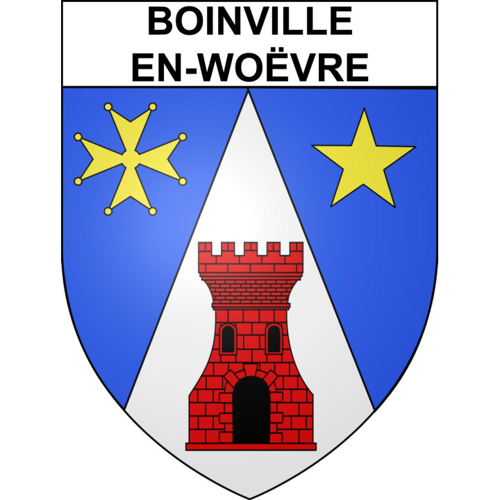 Stickers coat of arms Boinville-en-Woëvre adhesive sticker