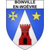 Pegatinas escudo de armas de Boinville-en-Woëvre adhesivo de la etiqueta engomada
