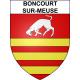 Pegatinas escudo de armas de Boncourt-sur-Meuse adhesivo de la etiqueta engomada