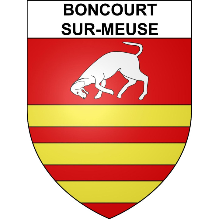 Boncourt-sur-Meuse Sticker wappen, gelsenkirchen, augsburg, klebender aufkleber