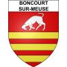 Pegatinas escudo de armas de Boncourt-sur-Meuse adhesivo de la etiqueta engomada