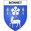 Bonnet 55 ville sticker blason écusson autocollant adhésif