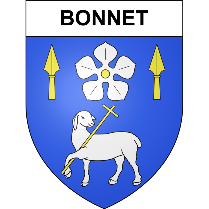 Bonnet Sticker wappen, gelsenkirchen, augsburg, klebender aufkleber