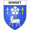 Bonnet Sticker wappen, gelsenkirchen, augsburg, klebender aufkleber