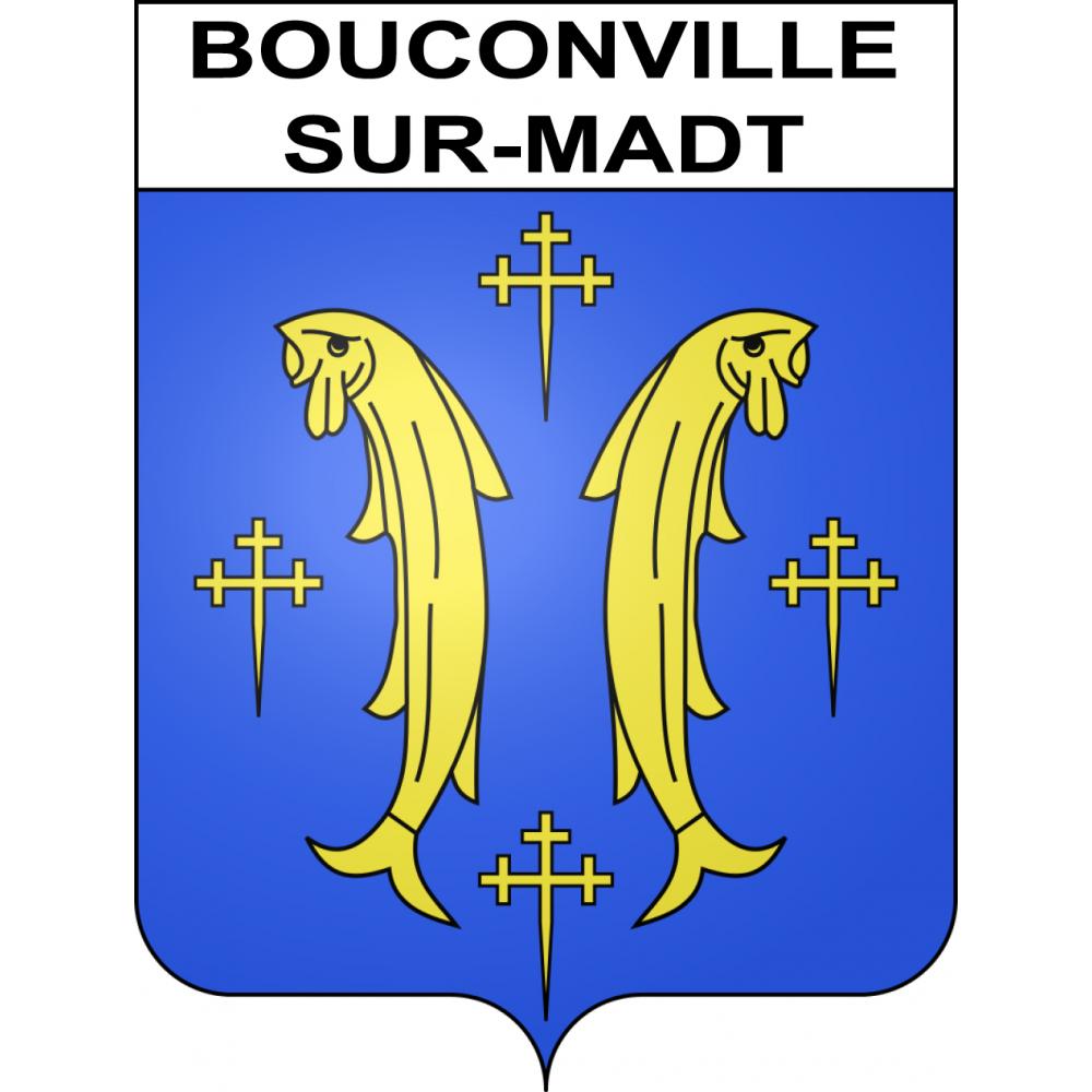 Bouconville-sur-Madt 55 ville sticker blason écusson autocollant adhésif