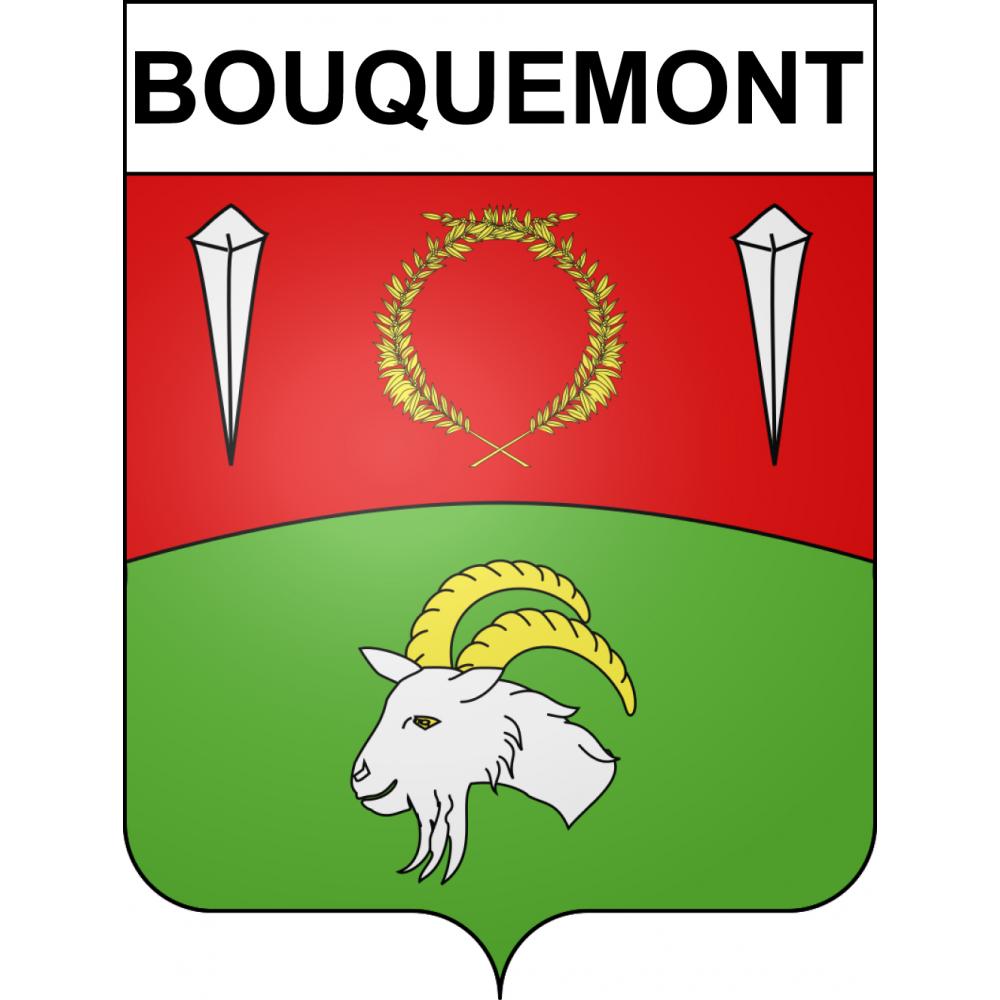 Pegatinas escudo de armas de Bouquemont adhesivo de la etiqueta engomada