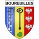 Boureuilles 55 ville sticker blason écusson autocollant adhésif