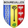 Stickers coat of arms Boureuilles adhesive sticker