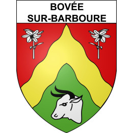 Bovée-sur-Barboure Sticker wappen, gelsenkirchen, augsburg, klebender aufkleber