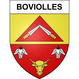 Boviolles 55 ville sticker blason écusson autocollant adhésif