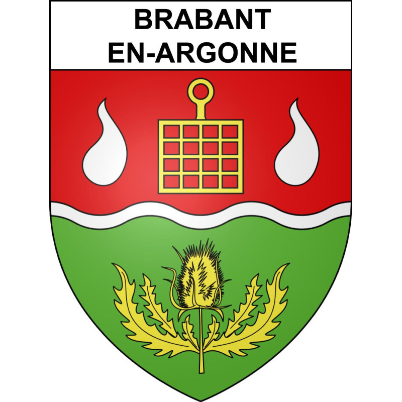 Brabant-en-Argonne Sticker wappen, gelsenkirchen, augsburg, klebender aufkleber