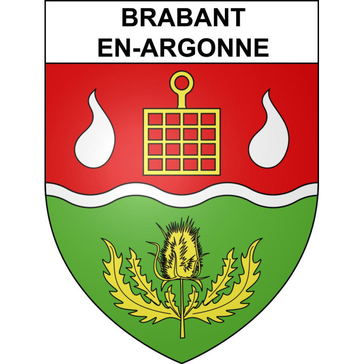 Brabant-en-Argonne Sticker wappen, gelsenkirchen, augsburg, klebender aufkleber