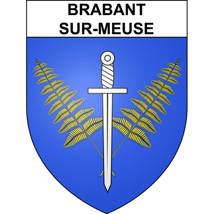 Stickers coat of arms Brabant-sur-Meuse adhesive sticker