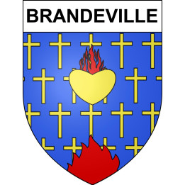 Brandeville Sticker wappen, gelsenkirchen, augsburg, klebender aufkleber