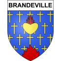Stickers coat of arms Brandeville adhesive sticker