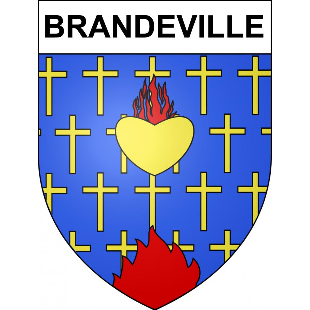 Brandeville 55 ville sticker blason écusson autocollant adhésif