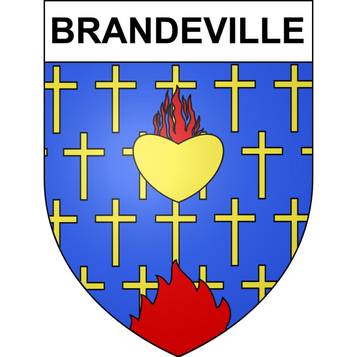 Brandeville Sticker wappen, gelsenkirchen, augsburg, klebender aufkleber