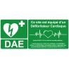 Sticker Défibrillateur cardiaque automatisé externe DAE autocollant adhésif sticker logo 1