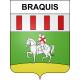 Braquis 55 ville sticker blason écusson autocollant adhésif
