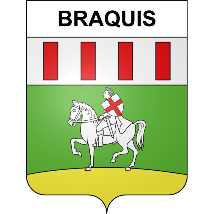Braquis 55 ville sticker blason écusson autocollant adhésif