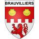 Stickers coat of arms Brauvilliers adhesive sticker